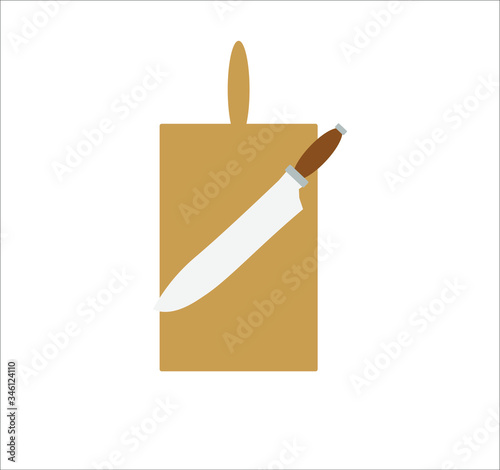 kitchen cutting board. illustration for web and mobile design.