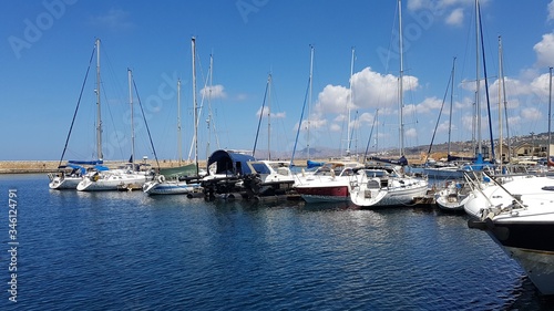 yachts in marina