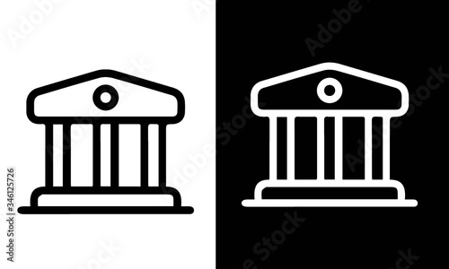 banking icons vector design black and white 