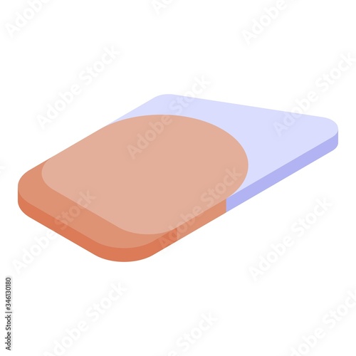 Nail manicure form icon. Isometric of nail manicure form vector icon for web design isolated on white background