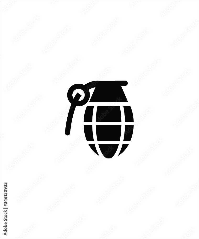 Fototapeta premium grenade icon,vector best flat grenade icon.