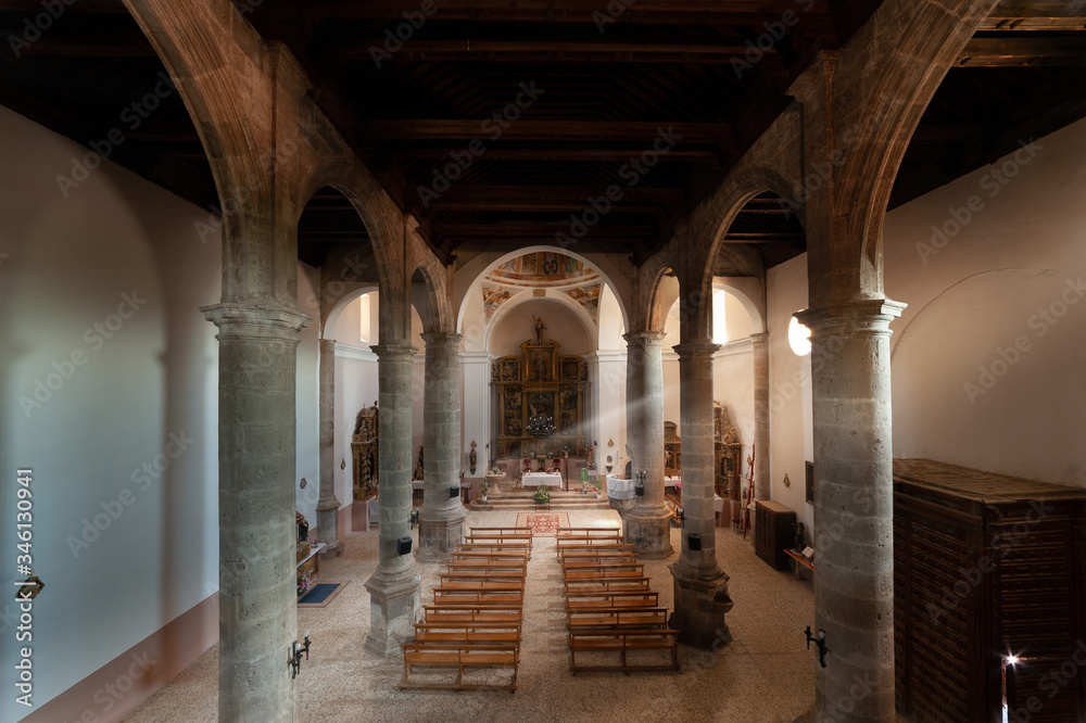 interior of an old roman church