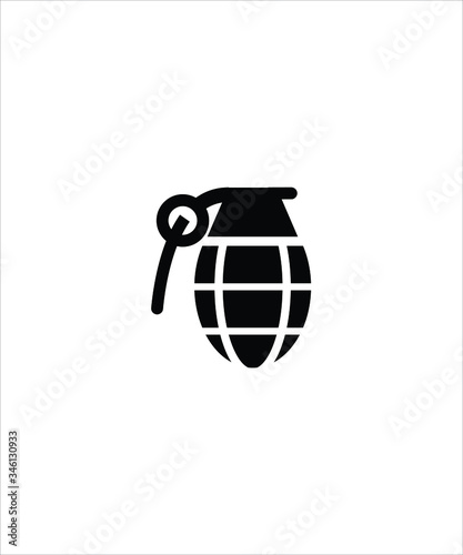 grenade icon,vector best flat grenade icon.