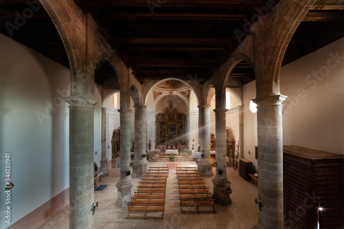 interior of an old roman church