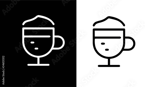  drinks regular line icons vector design 