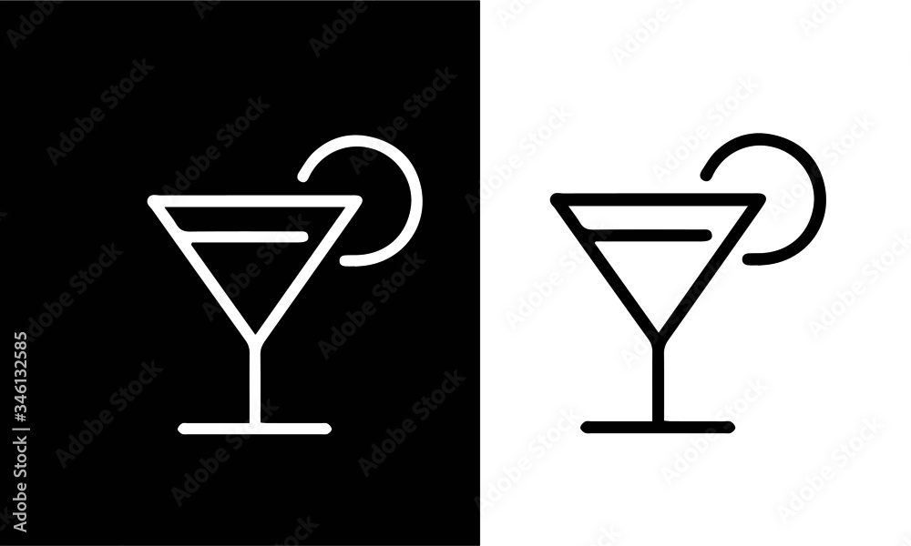 drinks regular line icons vector design drinks regular line icons vector design