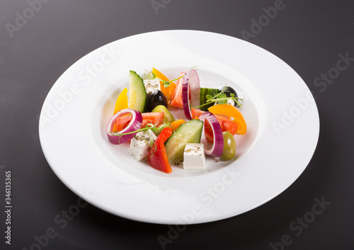 Elegant vegetable greek salad