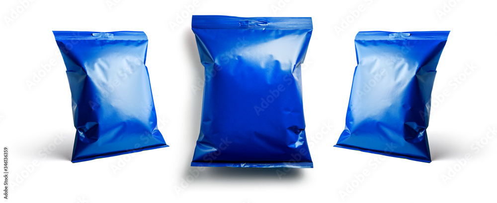 Blue packaging template for your design