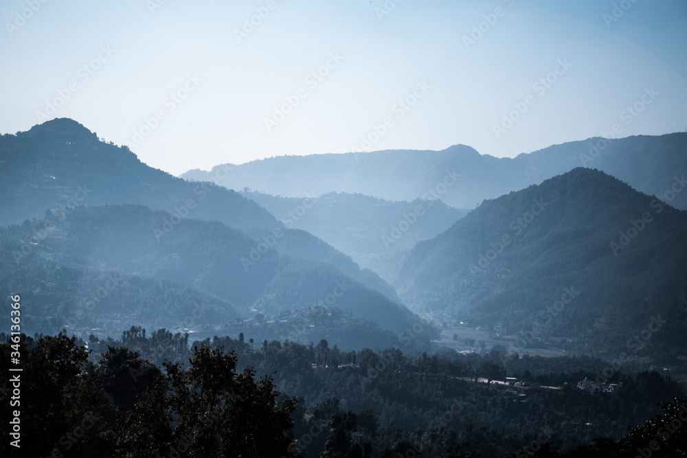 Nepal mountain skyline