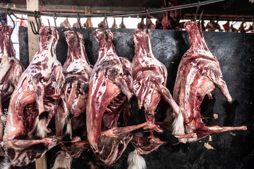Meat market Tibet