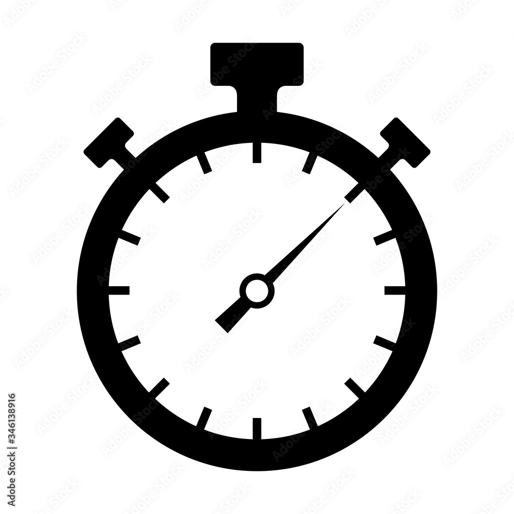 Stopwatch icon isolated on white background Stopwatch icon isolated on white background