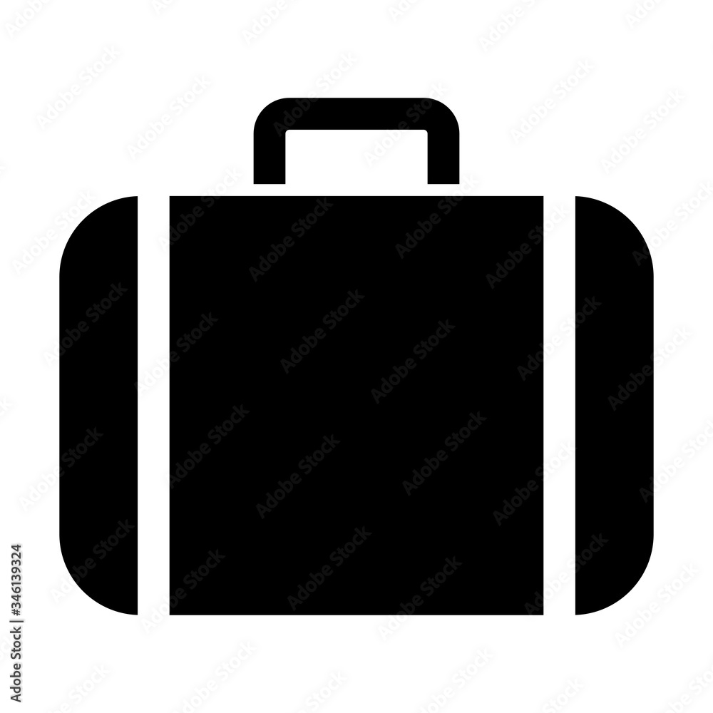 Travel bag icon isolated on white background Travel bag icon isolated on white background