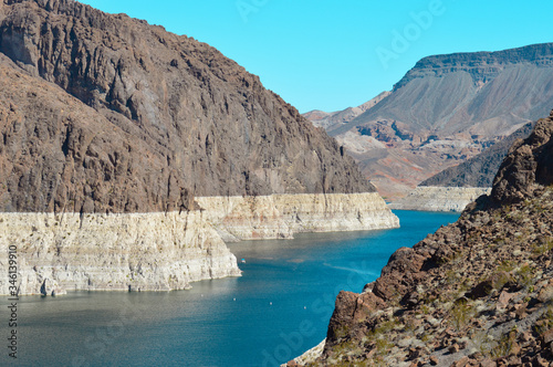 Water behind the hoover dam