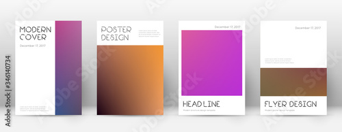 Flyer layout. Minimal incredible template for Broc