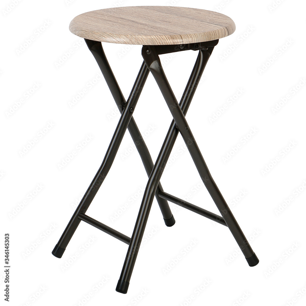 folding stool isolated on white background folding stool isolated on white background