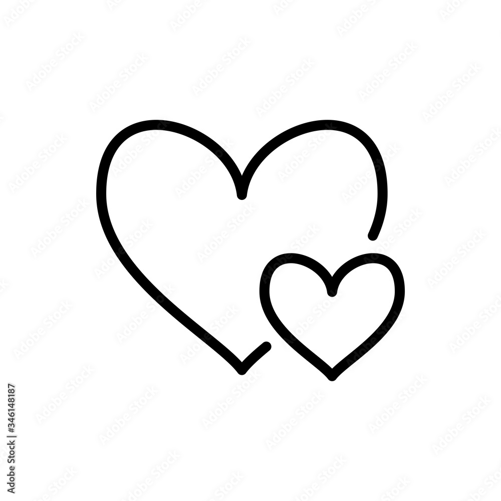 Love Heart Icon Design Template