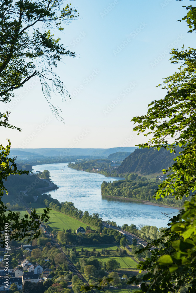 Blick auf den Rhein, Krahnenberg, Andernach