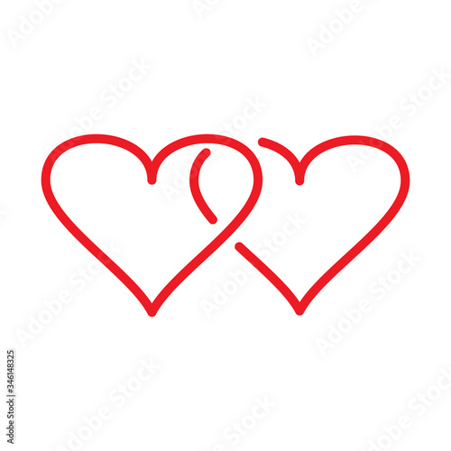 Love Heart Icon Design Template