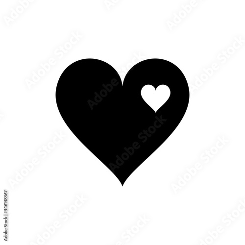 Love Heart Icon Design Template