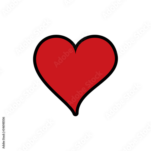 Love Heart Icon Design Template