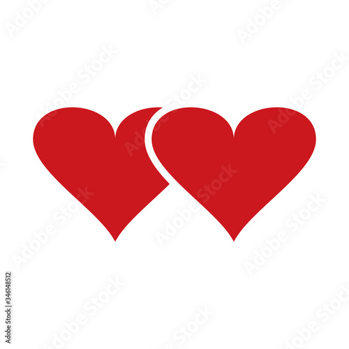 Love Heart Icon Design Template