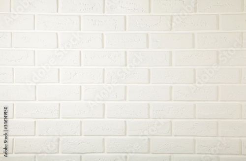 White misty brick wall for background or texture with copy space