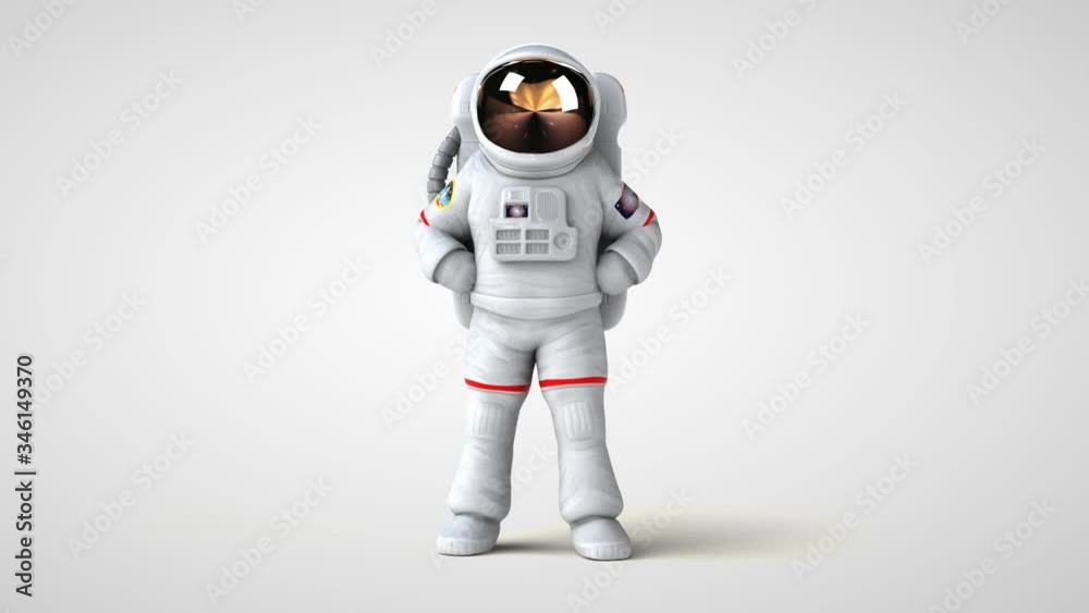 Fun cartoon astronaut Fun cartoon astronaut