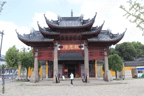 Entrée de la pagode Beisi à Suzhou, Chine	