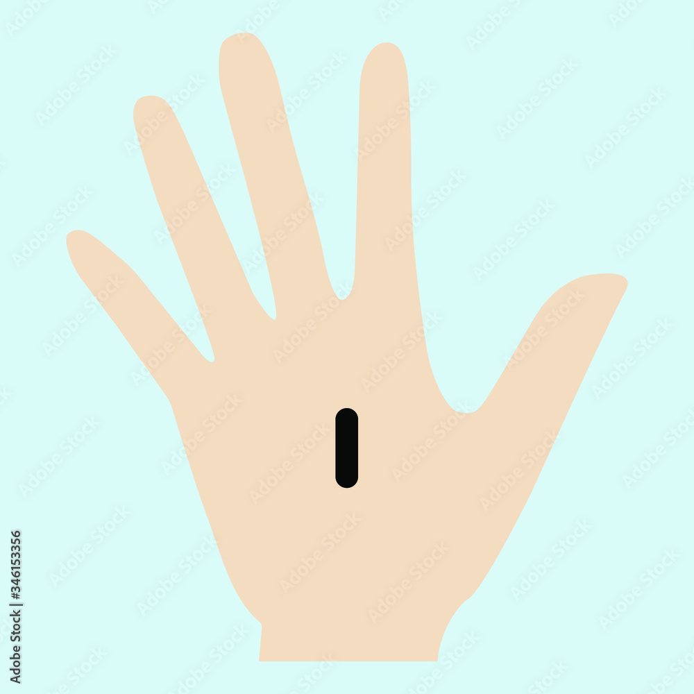 Obraz premium chip under skin concept vector