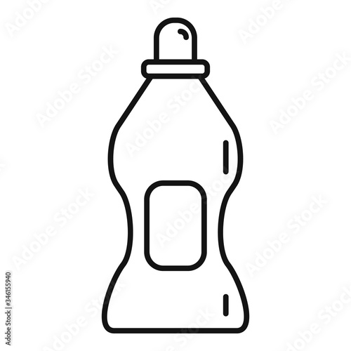 Gel dish cleaner icon. Outline gel dish cleaner vector icon for web design isolated on white background