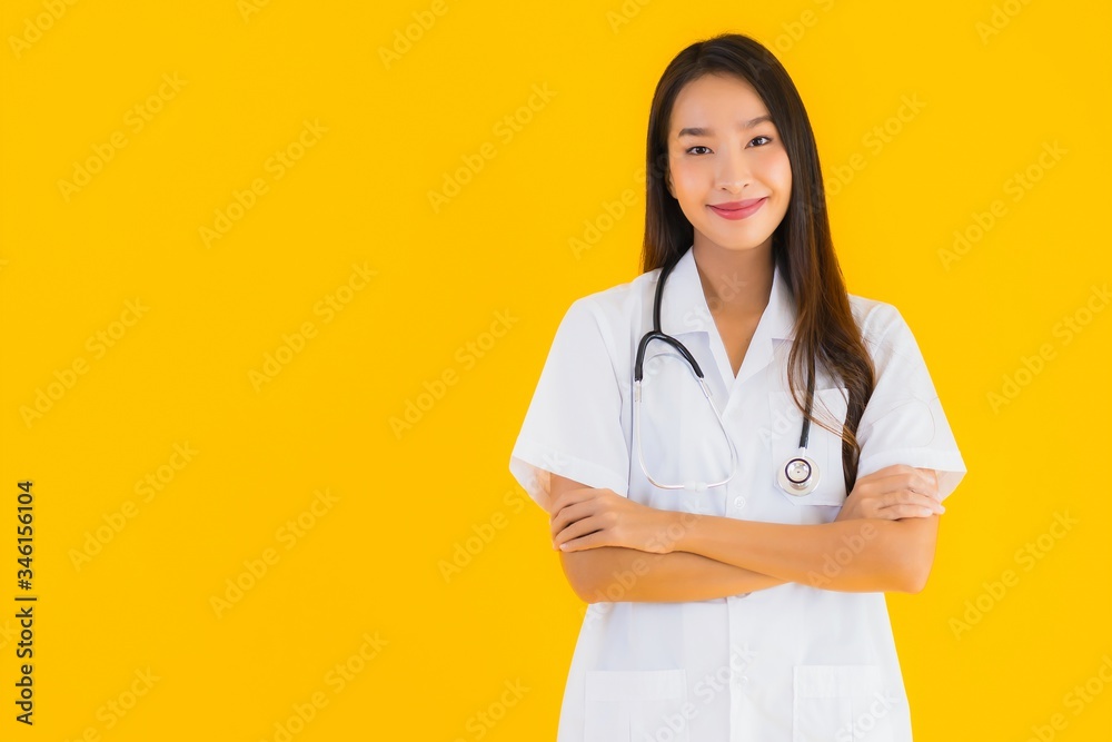 Portrait beautiful young asian doctor woman smile happy Portrait beautiful young asian doctor woman smile happy