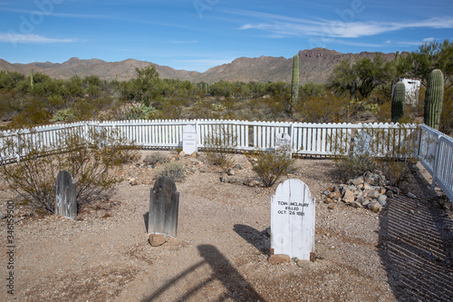 Graveyard in Old Tucson photo