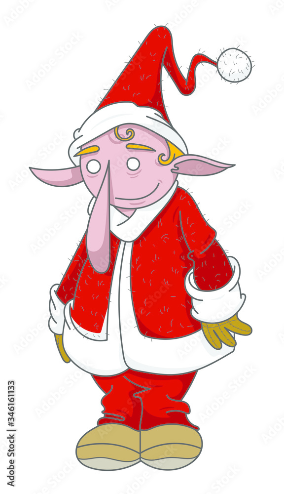Fototapeta premium Lutin du père noël