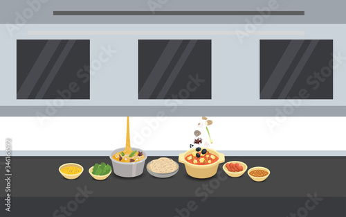 robot cooking in a restaurant