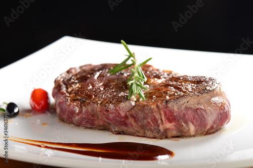 Premium Beef Steak on the plate