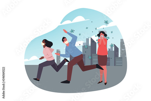 Panic, covid19, infection, 2019ncov, coronavirus concept