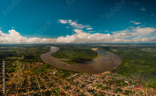 View at Ucayali River in Midday