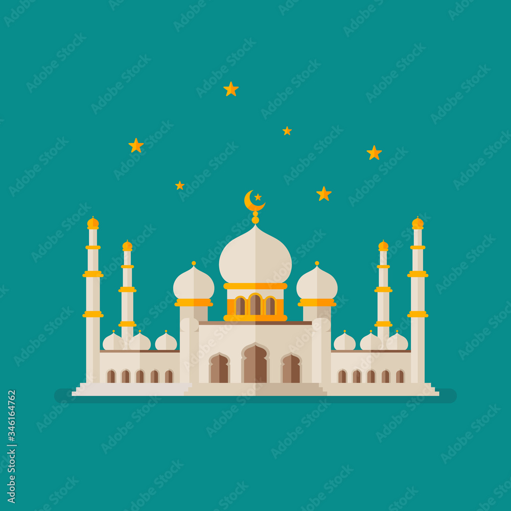 Islamic Mosque Vector Illustration