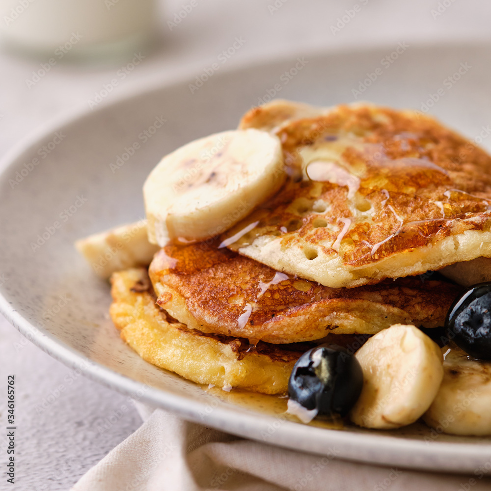 Stack of buttermilk pancakes