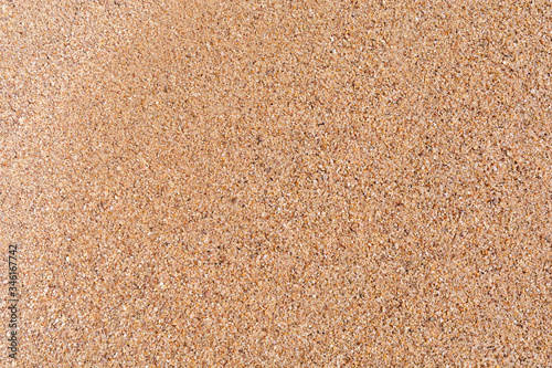 Beach small stone sand as macro background