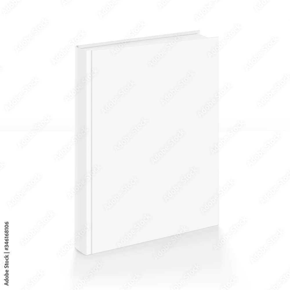 Template of blank cover book isolated on white background. Vector illustration. It can be used for promo, catalogs, brochures, magazines, etc. Ready for your design. EPS10. Template of blank cover book isolated on white background. Vector illustration. It can be used for promo, catalogs, brochures, magazines, etc. Ready for your design. EPS10.