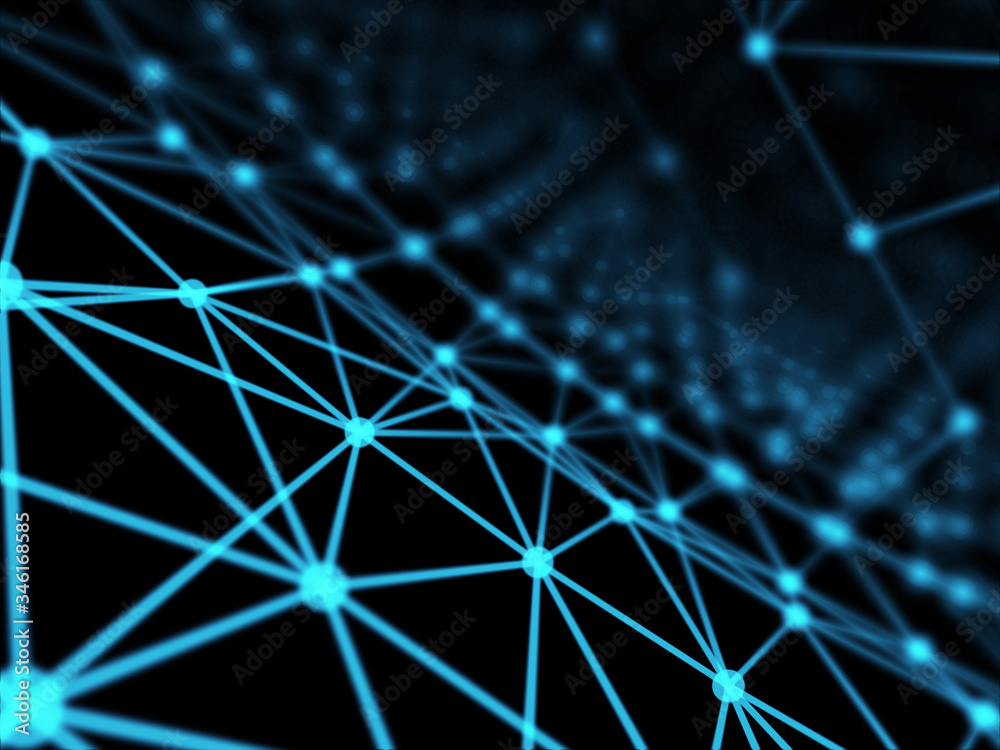 Abstract geometry surfaces, lines and points background, Used as digital wallpaper and technology background.	
