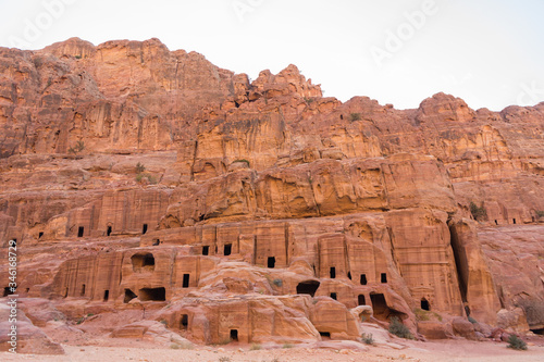 Old Bedouin cave houses in Petra, Abandoned homes in petra
