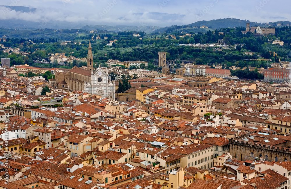 Panorama of the old city of Italy - Florence