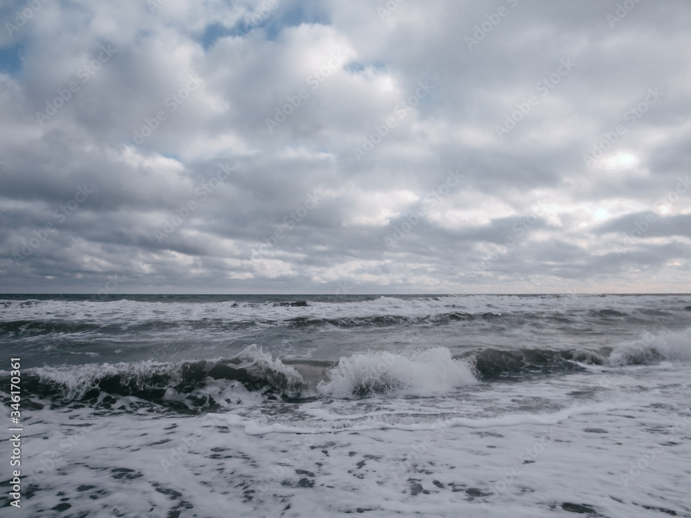 storm clouds over the sea storm clouds over the sea