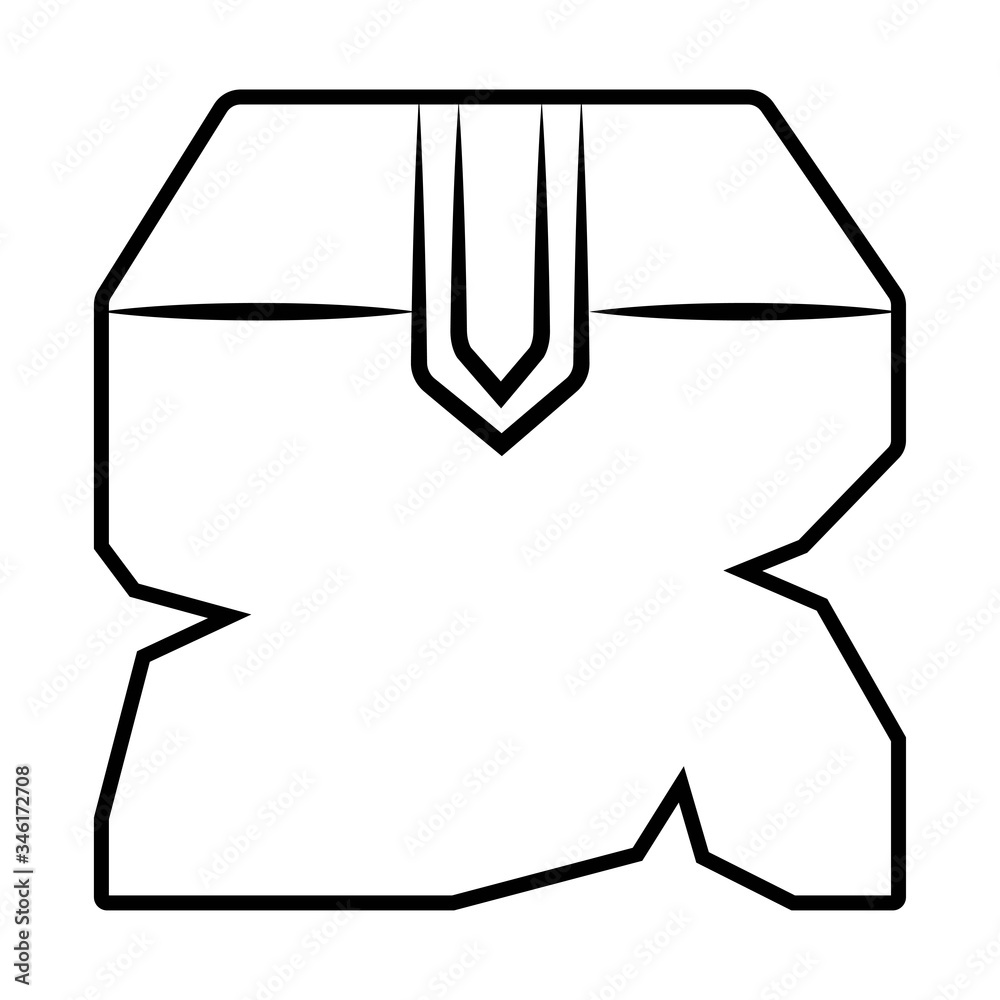 Broken package box icon vector Broken package box icon vector