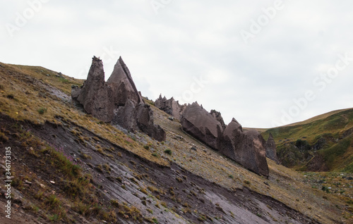 Stone the teeth of the dragon in the national Park of Elbrus region