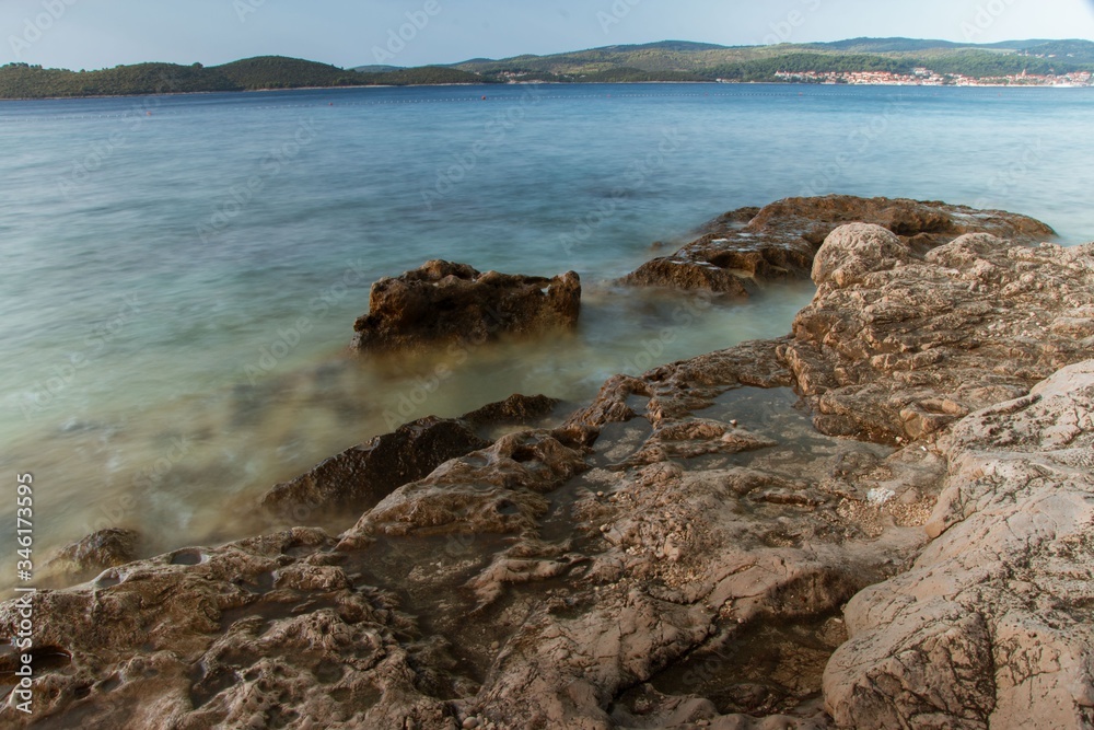 Skalista plaża Chorwacji
