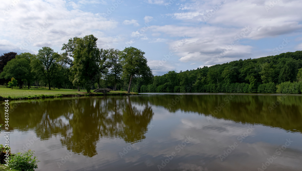 Vaux de Cernay pond in the Regional nature park of the Upper Chevreuse valley Vaux de Cernay pond in the Regional nature park of the Upper Chevreuse valley