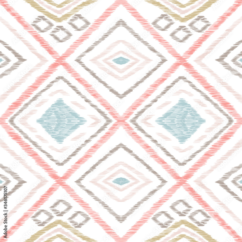 Blue Stripe Network Vector Seamless Pattern. Blue Stripe Network Vector Seamless Pattern.